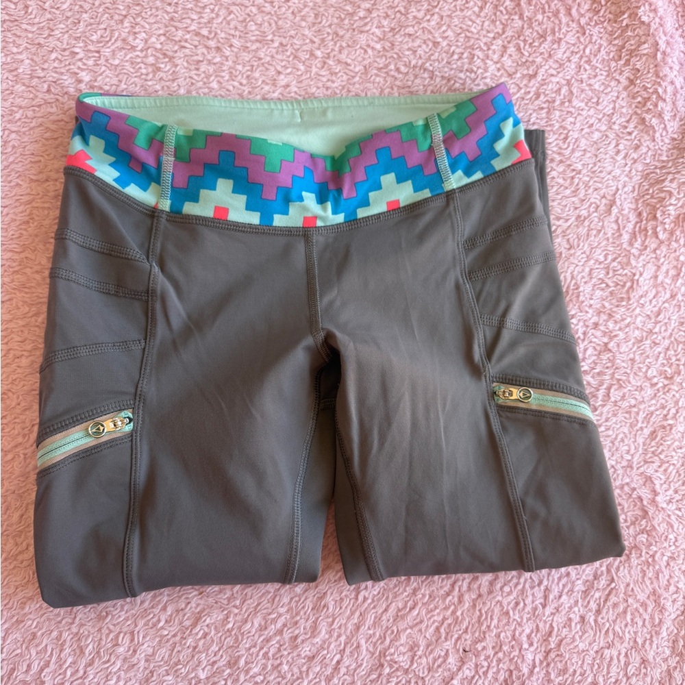 Ivivva Mint and Gray Active Shorts